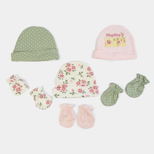 Baby Cap & Mitten Pack Of 6