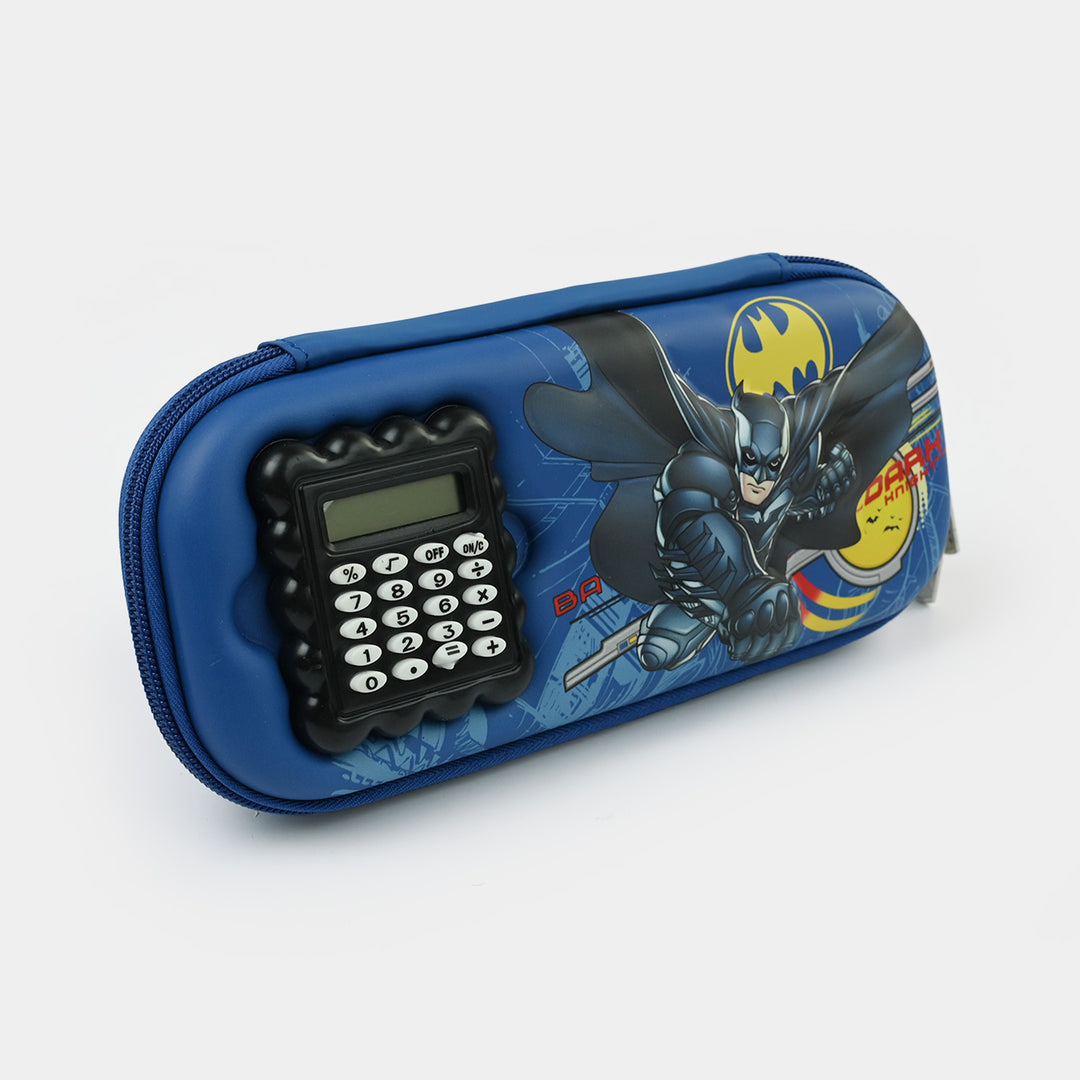 Stationery Pencil Pouch with Built-in Calculator