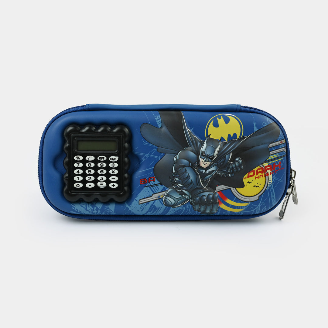 Stationery Pencil Pouch with Built-in Calculator
