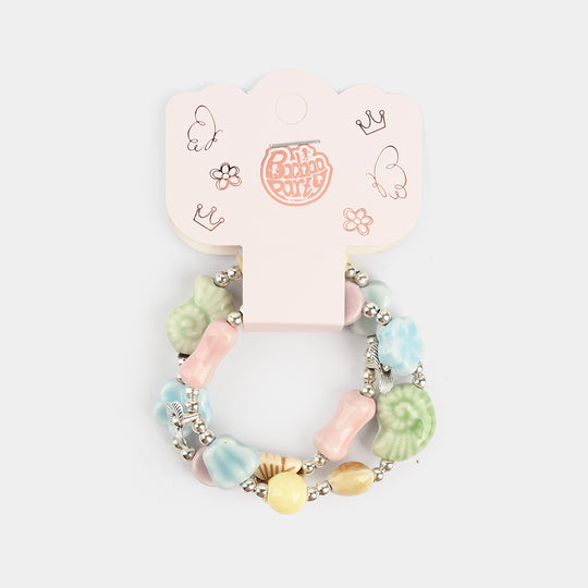 Fancy Crystal Bracelet 2PCs For Girls