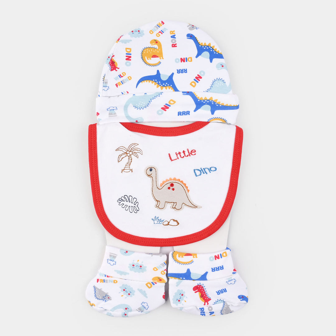Baby Essentials Set Bib, Cap, & Socks