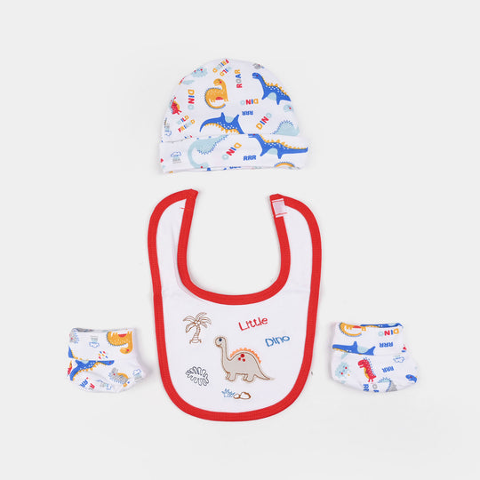 Baby Essentials Set Bib, Cap, & Socks