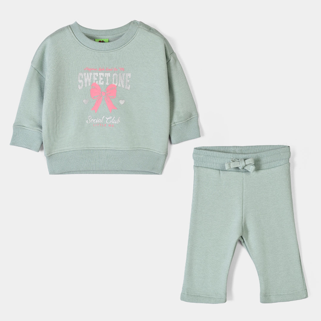 Infant Girls Fleece 2 Piece Suit Little Me