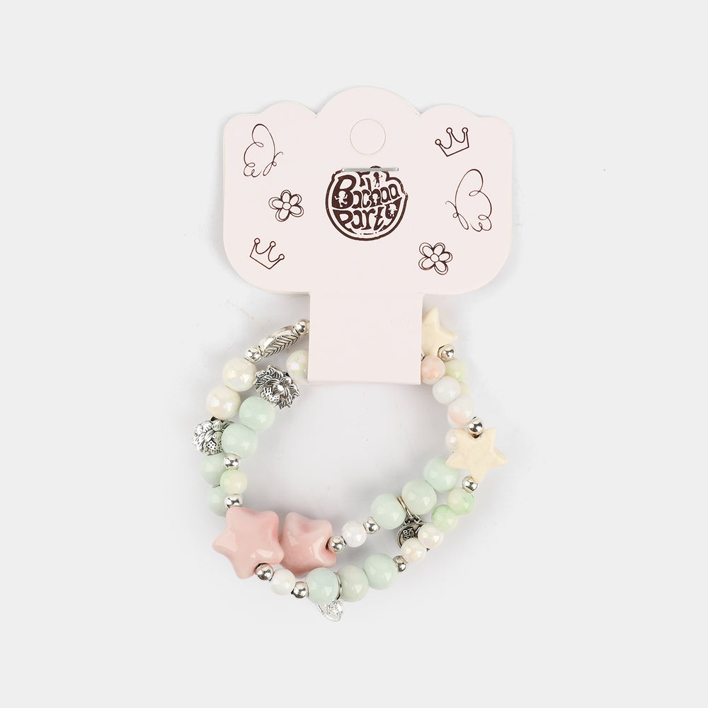 Fancy Crystal Bracelet 2PCs For Girls