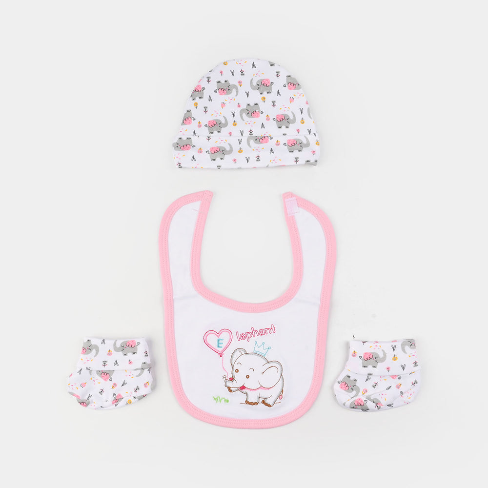 Baby Essentials Set Bib, Cap, & Socks