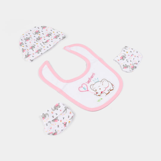 Baby Essentials Set Bib, Cap, & Socks