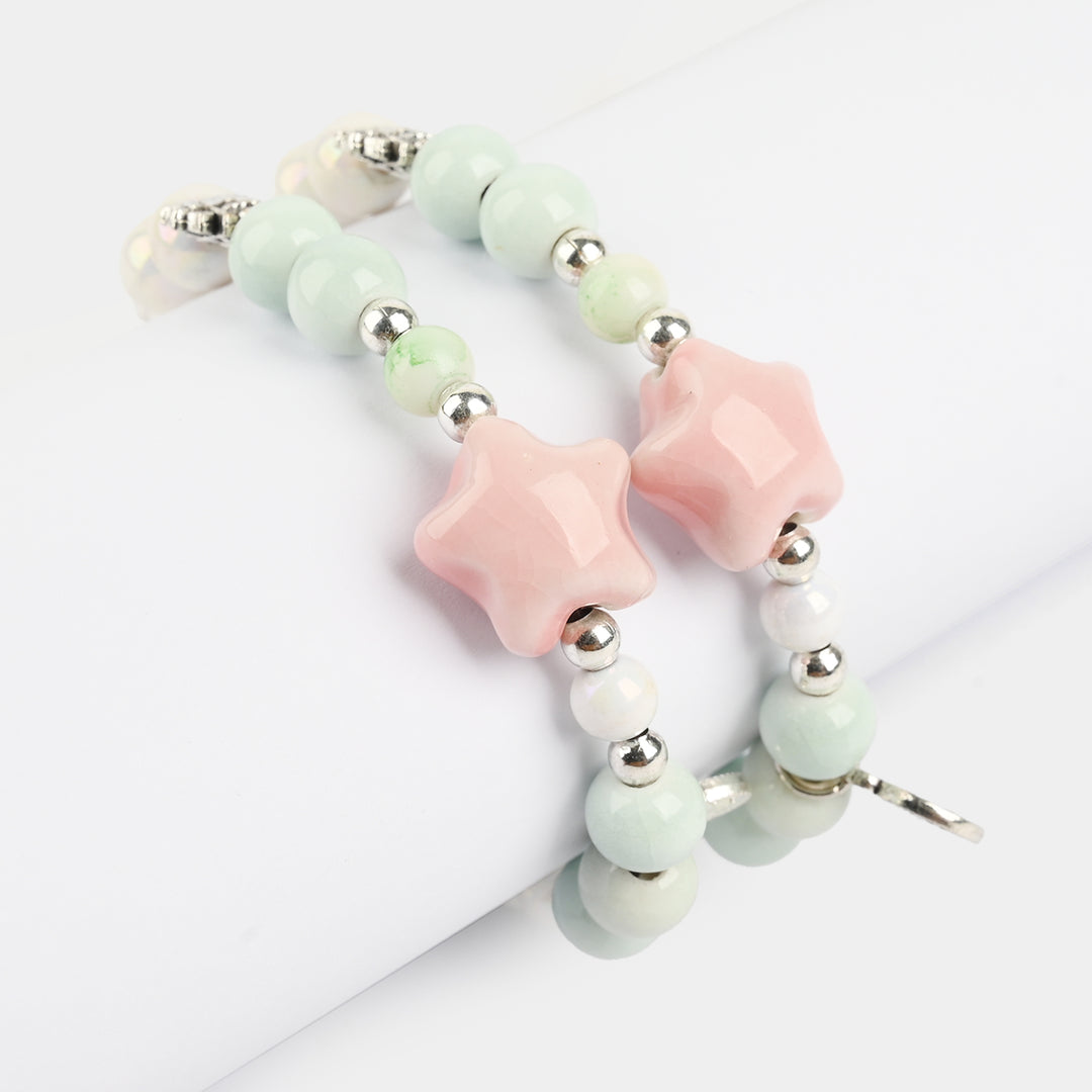 Fancy Crystal Bracelet 2PCs For Girls