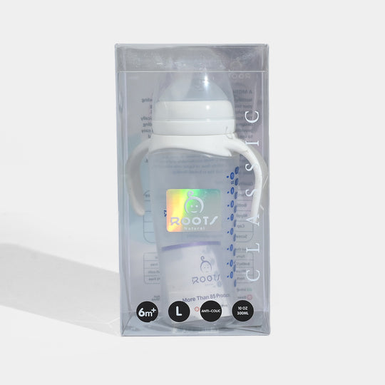 J1016-White Wide-Neck Baby Bottle 300ML/ 10 OZ