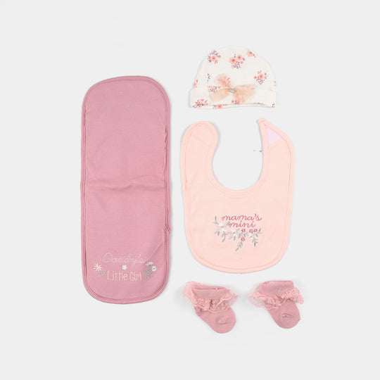 Baby Essentials Set Bib, Cap, & Socks