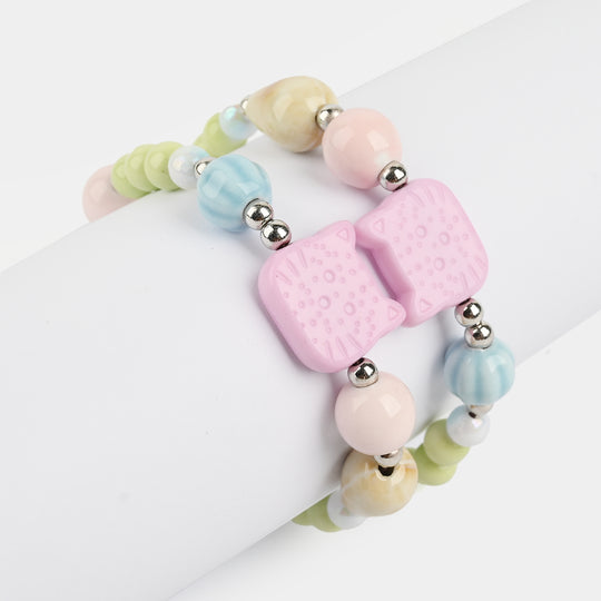 Fancy Crystal Bracelet 2PCs For Girls