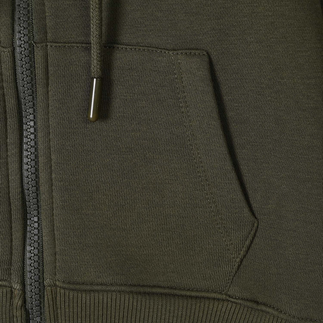 Boys Fleece Knitted Jacket Basic Green