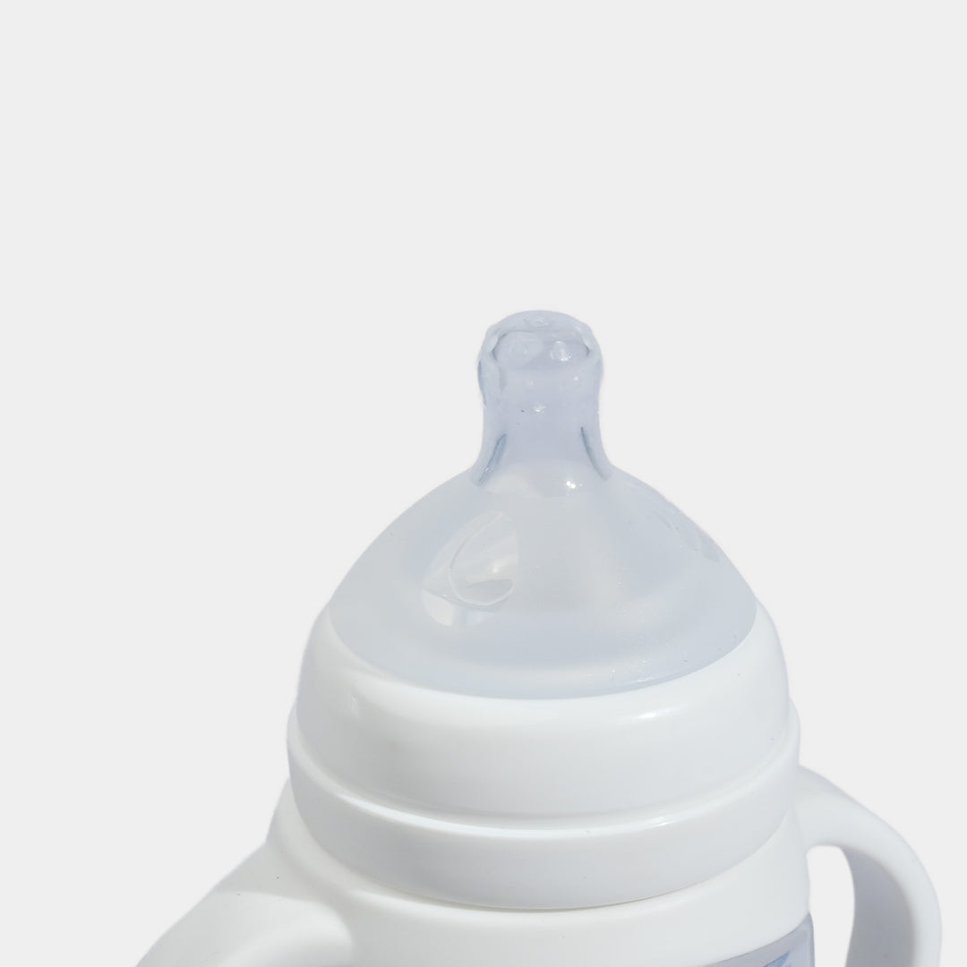 J1016-White Wide-Neck Baby Bottle 300ML/ 10 OZ