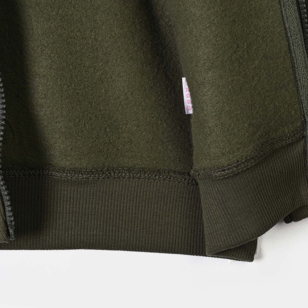 Boys Fleece Knitted Jacket Basic Green