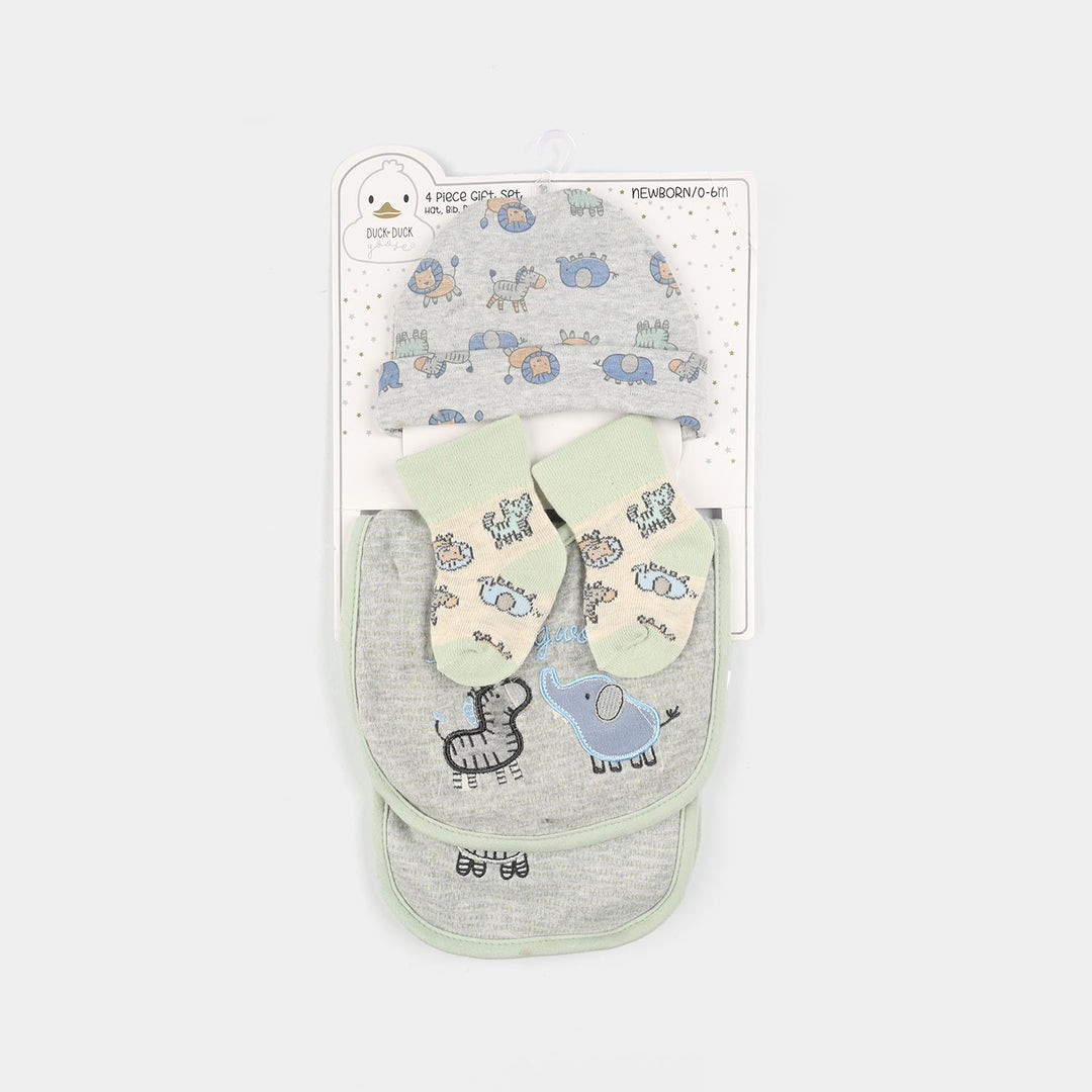Baby Essentials Set Bib, Cap, & Socks