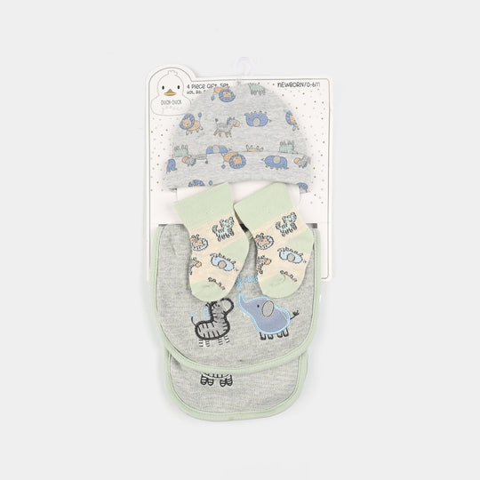 Baby Essentials Set Bib, Cap, & Socks