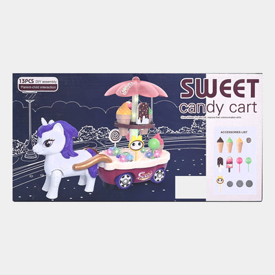 Universal Sweet Candy Cart with Light and Music