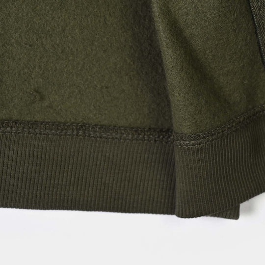 Infant Boys Fleece Knitted Jacket Skates-Green
