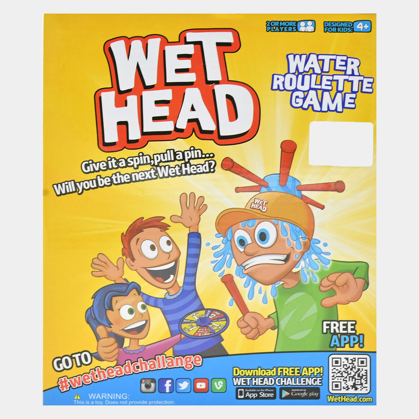 Wet Head Game Water Challenge Toys