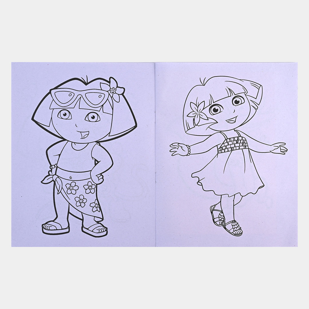 Character Activity Coloring Book with Stickers for Kids