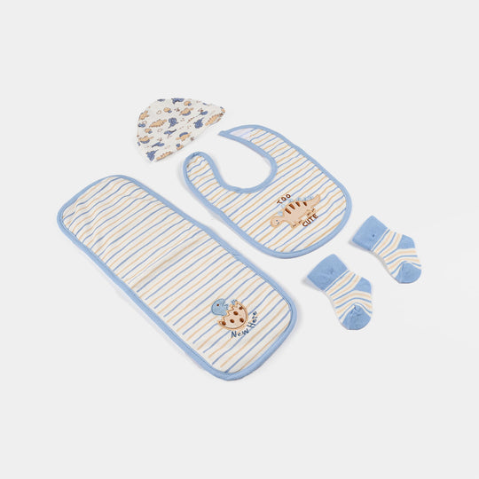 Baby Essentials Set Bib, Cap, & Socks