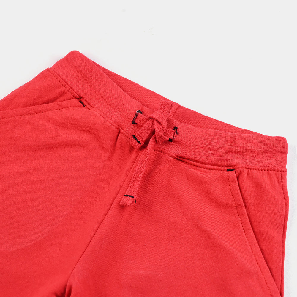 Boys Jersey/Terry Basic Short-H.R Red