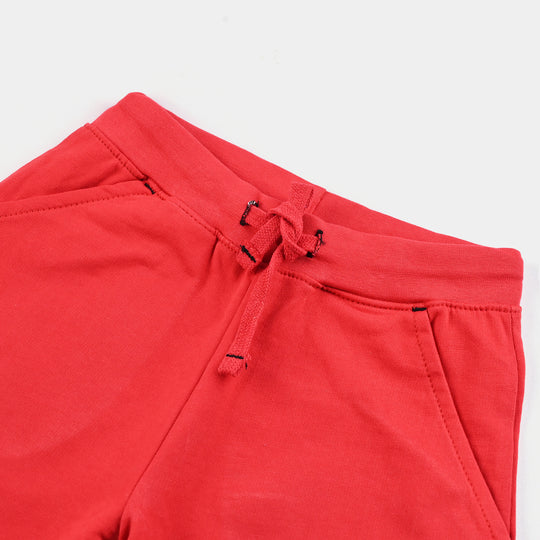 Boys Jersey/Terry Basic Short-H.R Red