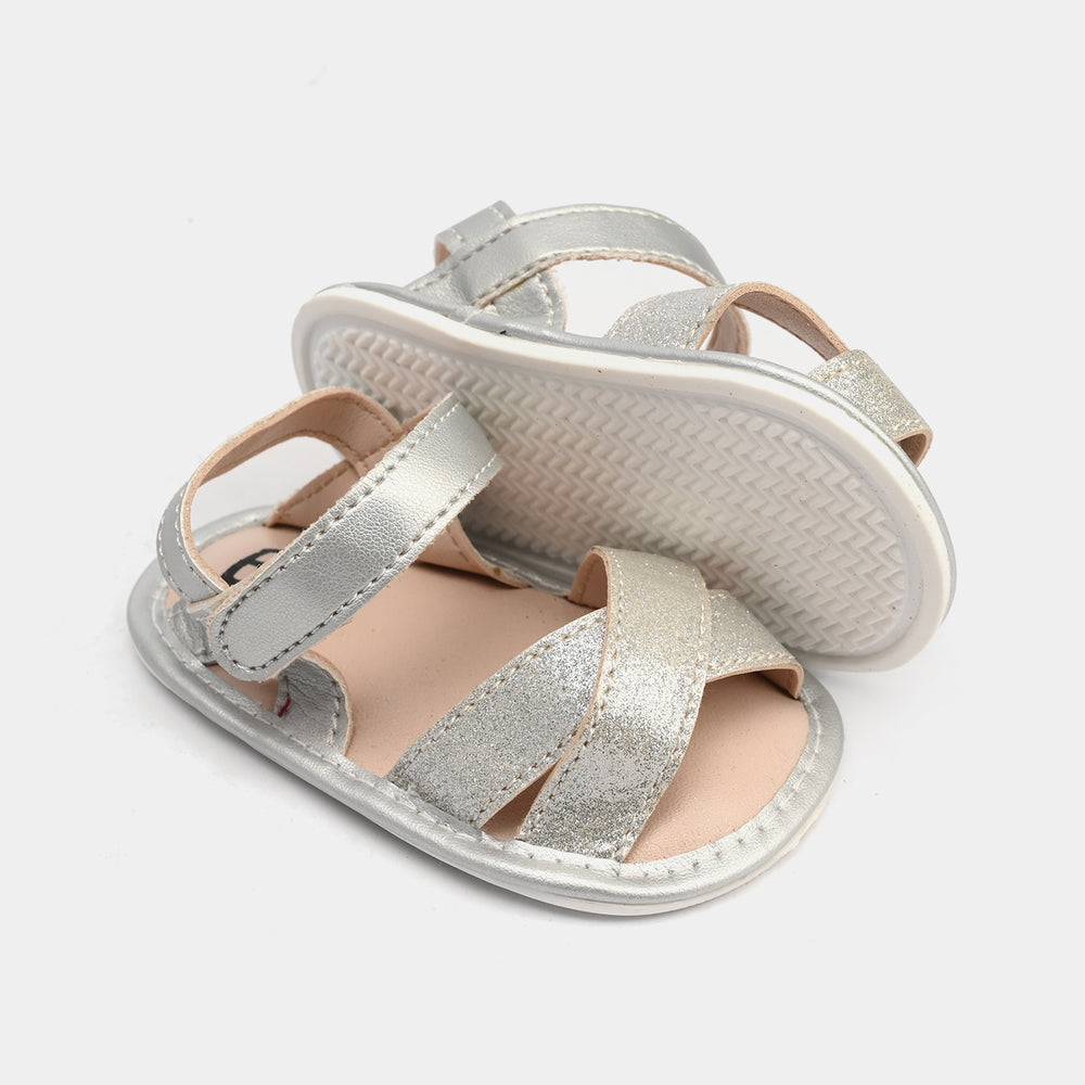 Infant Girls Shoes 222-13-SILVER