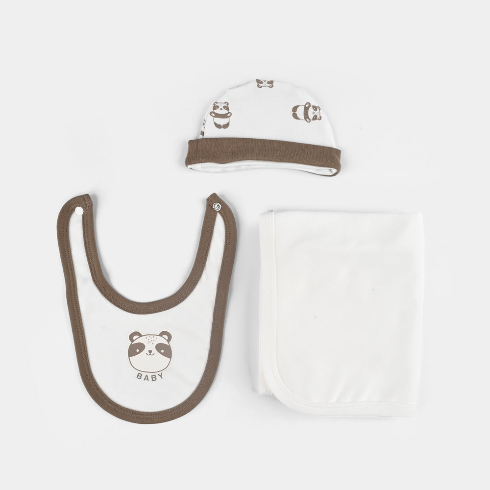 Infant Boys Cotton Interlock 5 PC-Brown/White