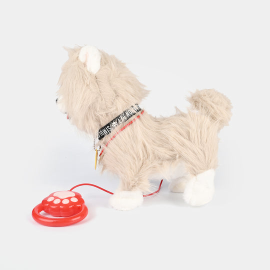Interactive Plush Puppy Toy with Remote