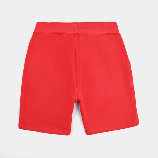Boys Jersey/Terry Basic Short-H.R Red