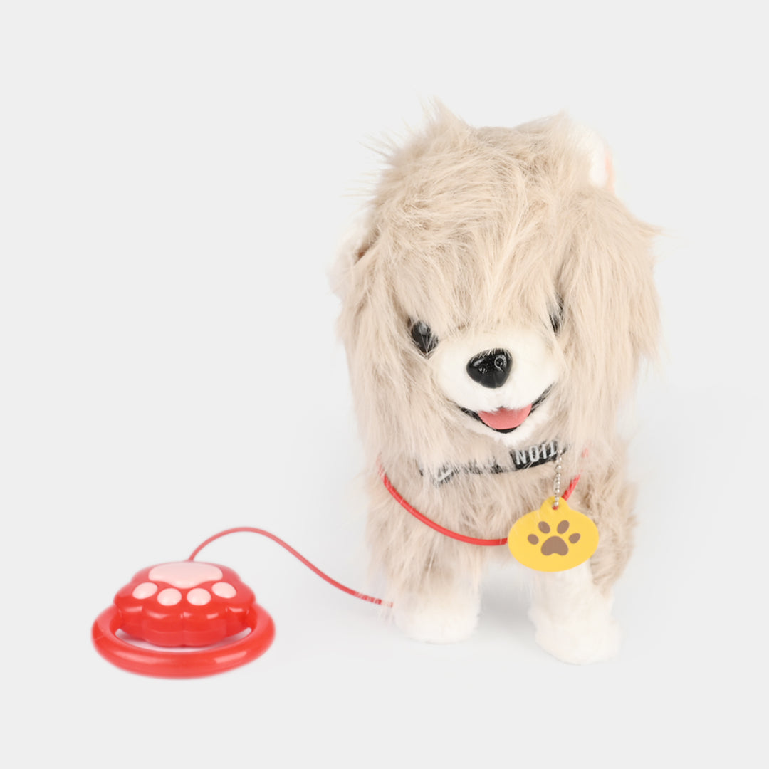 Interactive Plush Puppy Toy with Remote