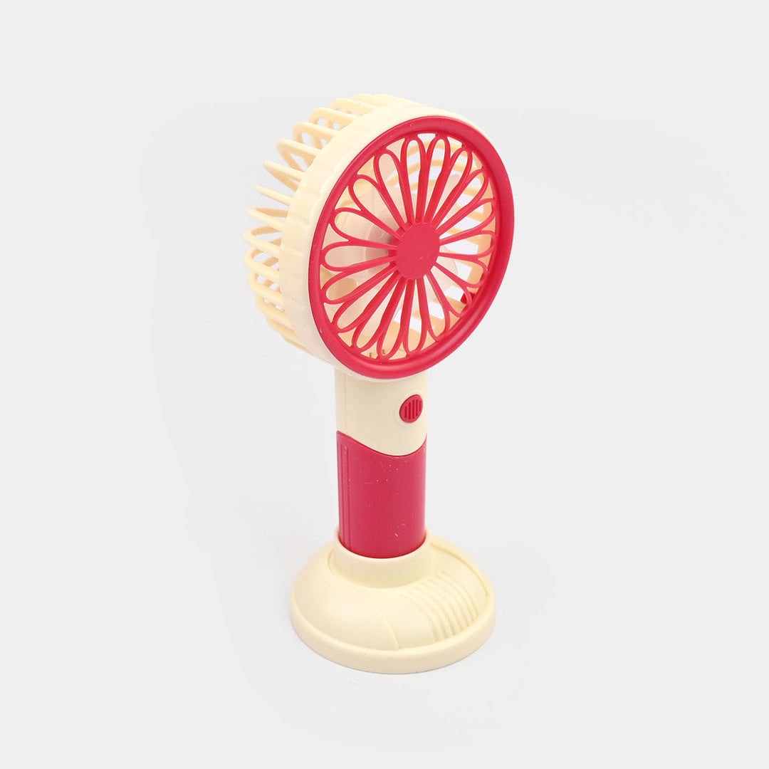Portable Rechargeable Small Handheld Fan with Night Light and USB Charging