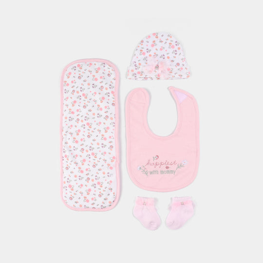 Baby Essentials Set Bib, Cap, & Socks