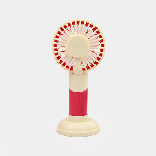 Portable Rechargeable Small Handheld Fan with Night Light and USB Charging