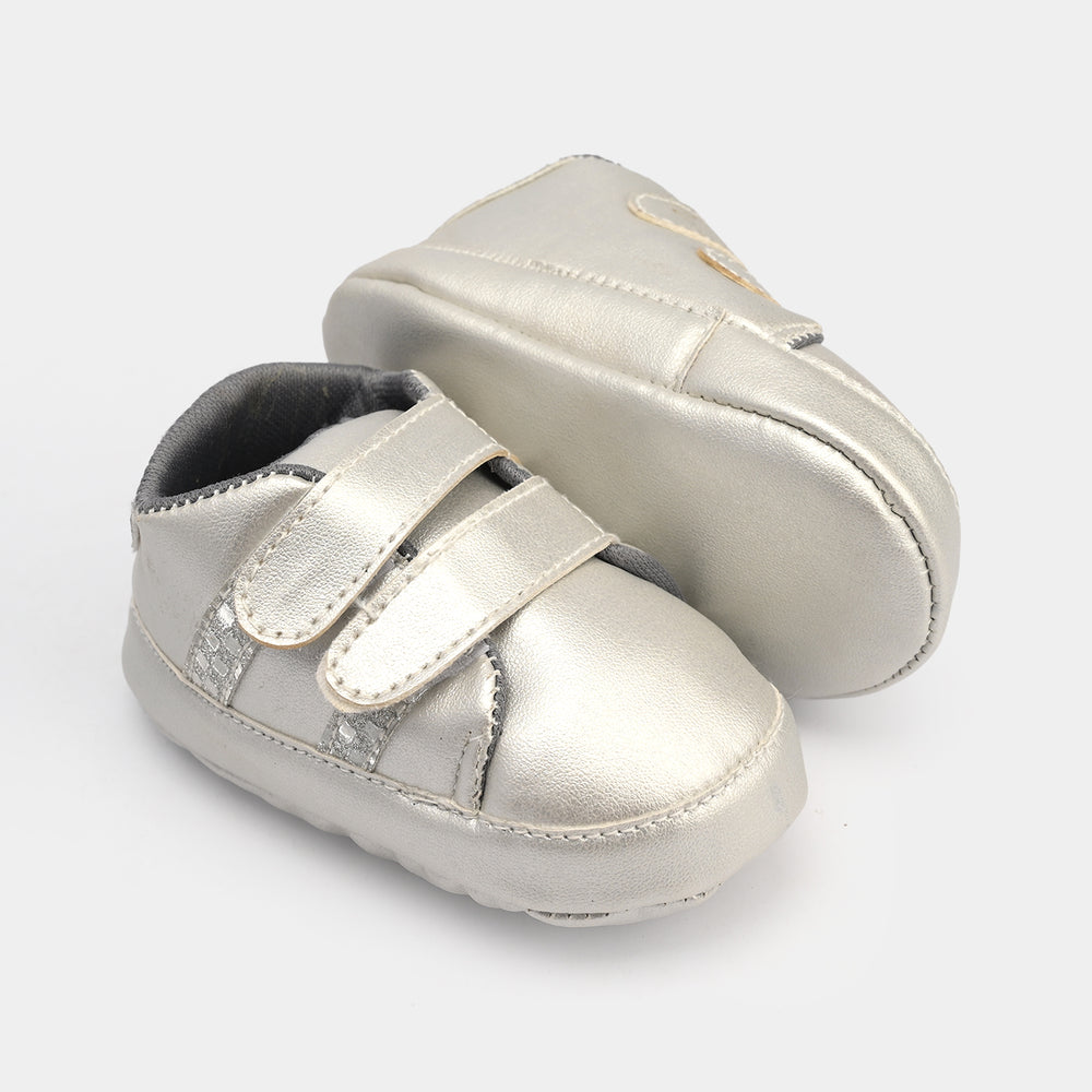 Infant Girls Shoes 222-4-SILVER