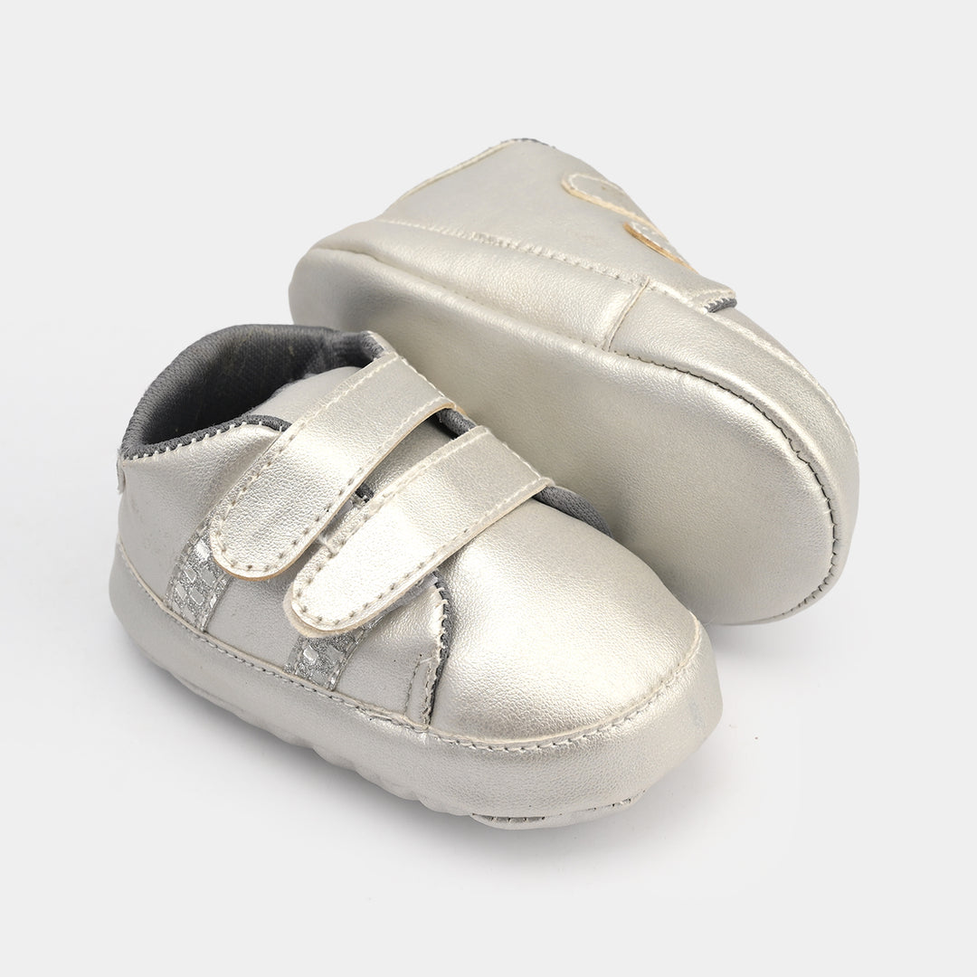 Infant Girls Shoes 222-4-SILVER