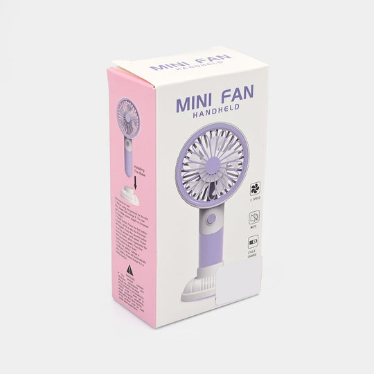 Portable Rechargeable Small Handheld Fan with Night Light and USB Charging
