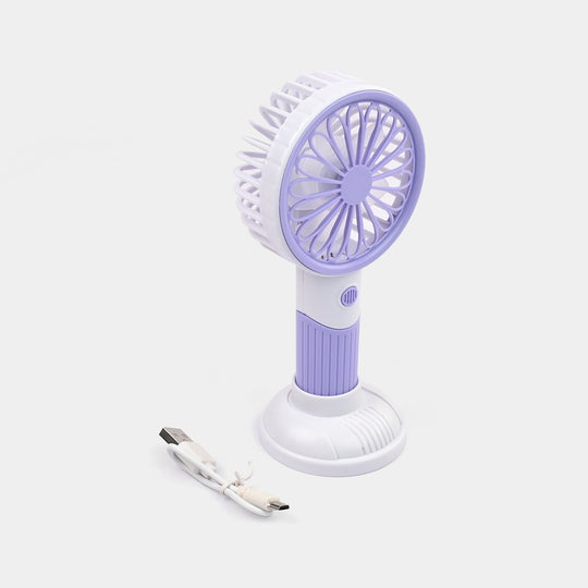 Portable Rechargeable Small Handheld Fan with Night Light and USB Charging