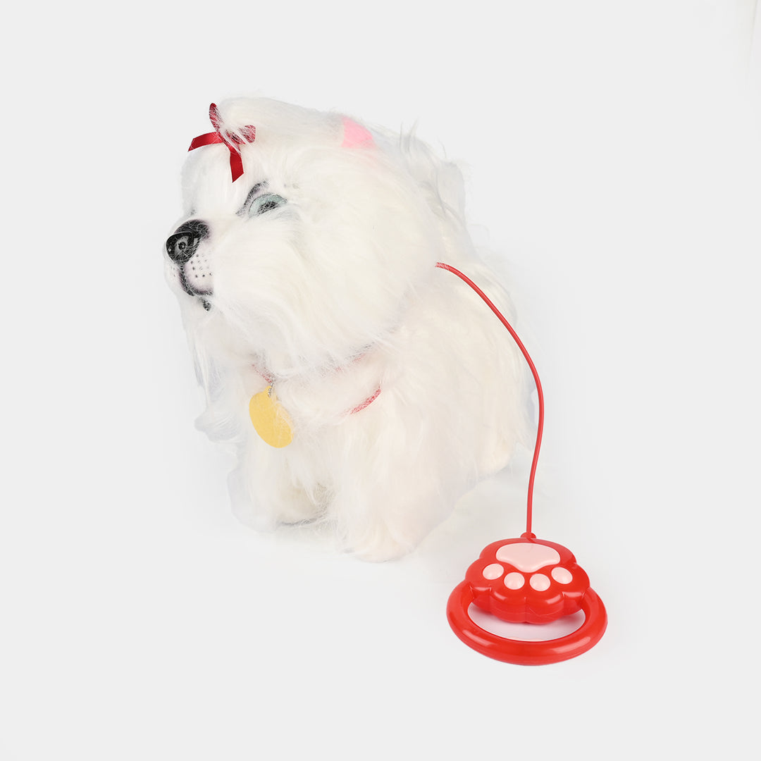Interactive Plush Puppy Toy with Remote
