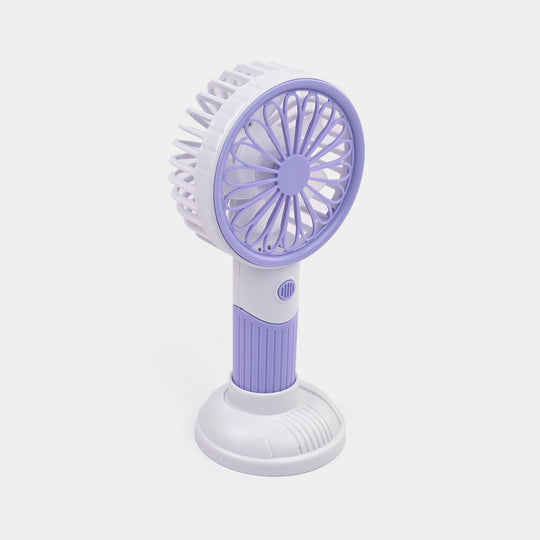 Portable Rechargeable Small Handheld Fan with Night Light and USB Charging