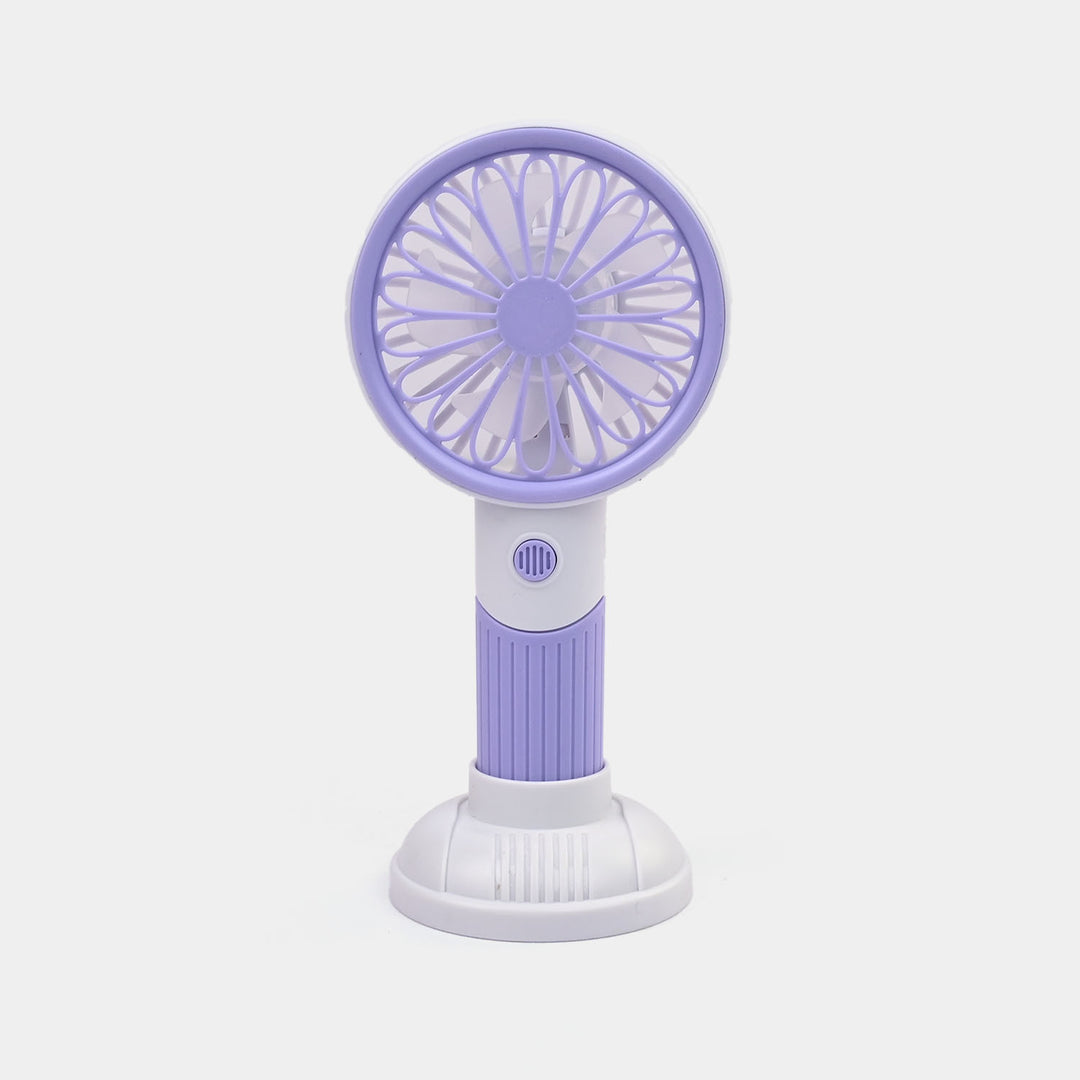 Portable Rechargeable Small Handheld Fan with Night Light and USB Charging