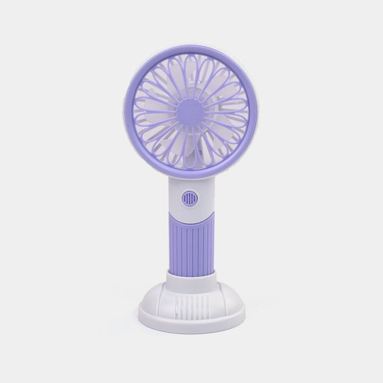 Portable Rechargeable Small Handheld Fan with Night Light and USB Charging