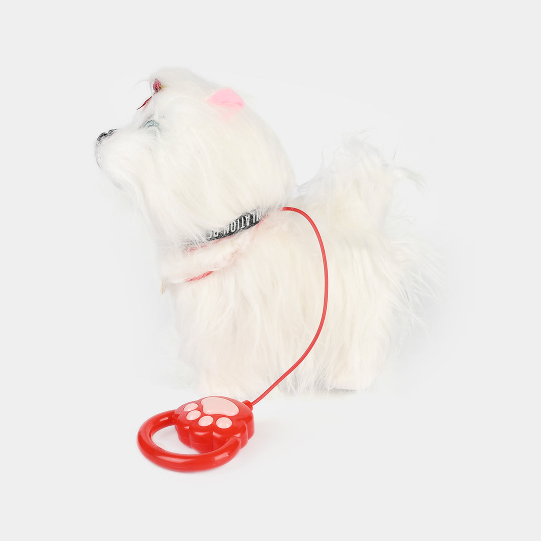 Interactive Plush Puppy Toy with Remote