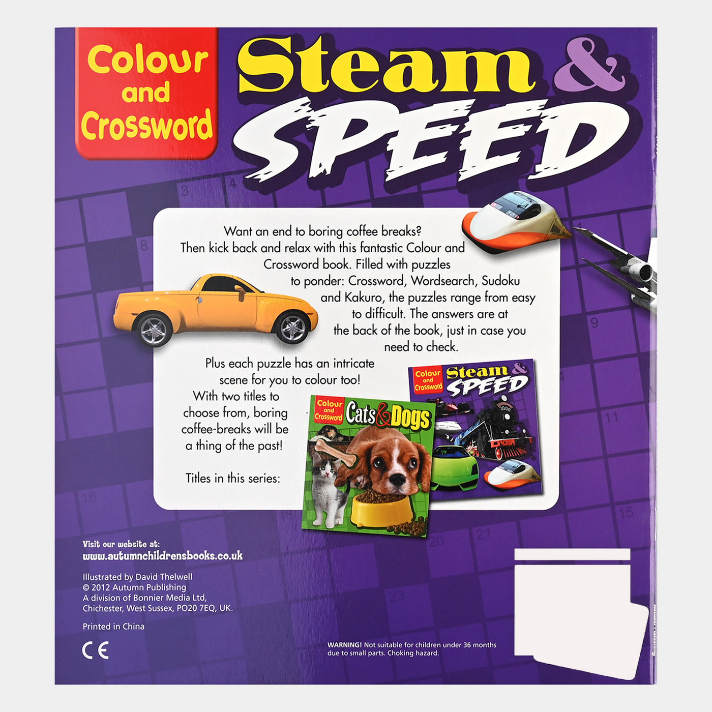 Activity Coloring and Crossword Book