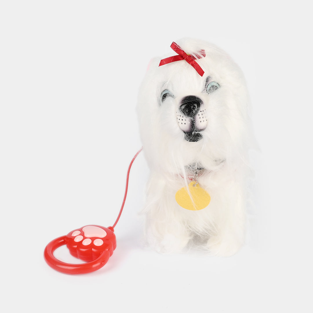 Interactive Plush Puppy Toy with Remote