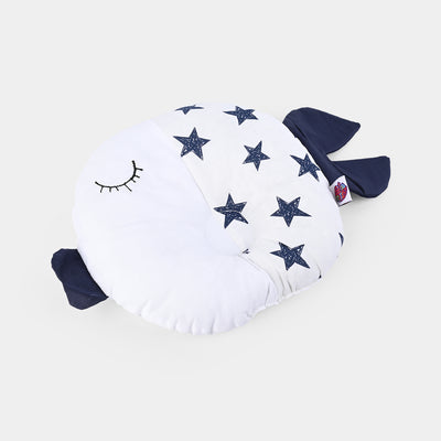 Baby Round Fish Pillow | Blue Star