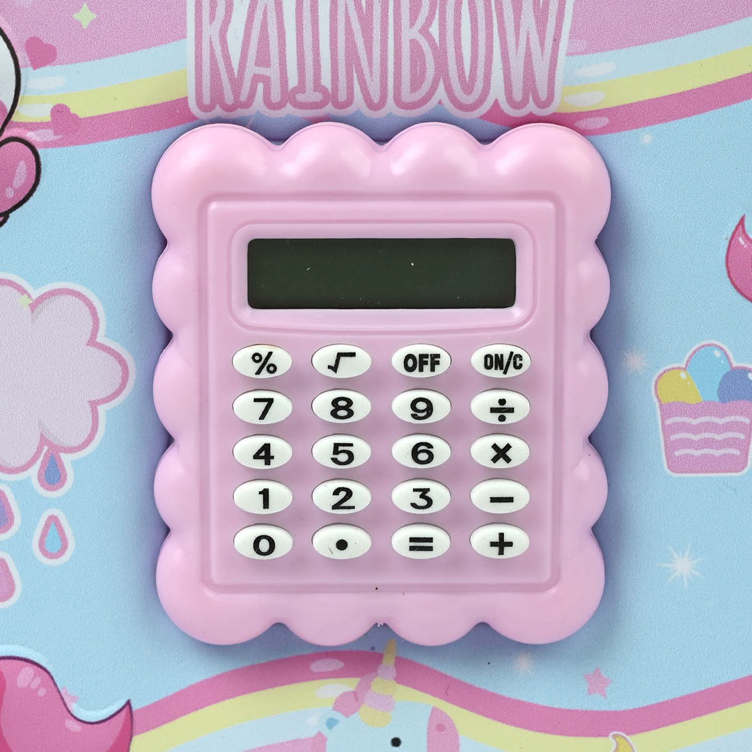 Stationery Pencil Pouch with Built-in Calculator