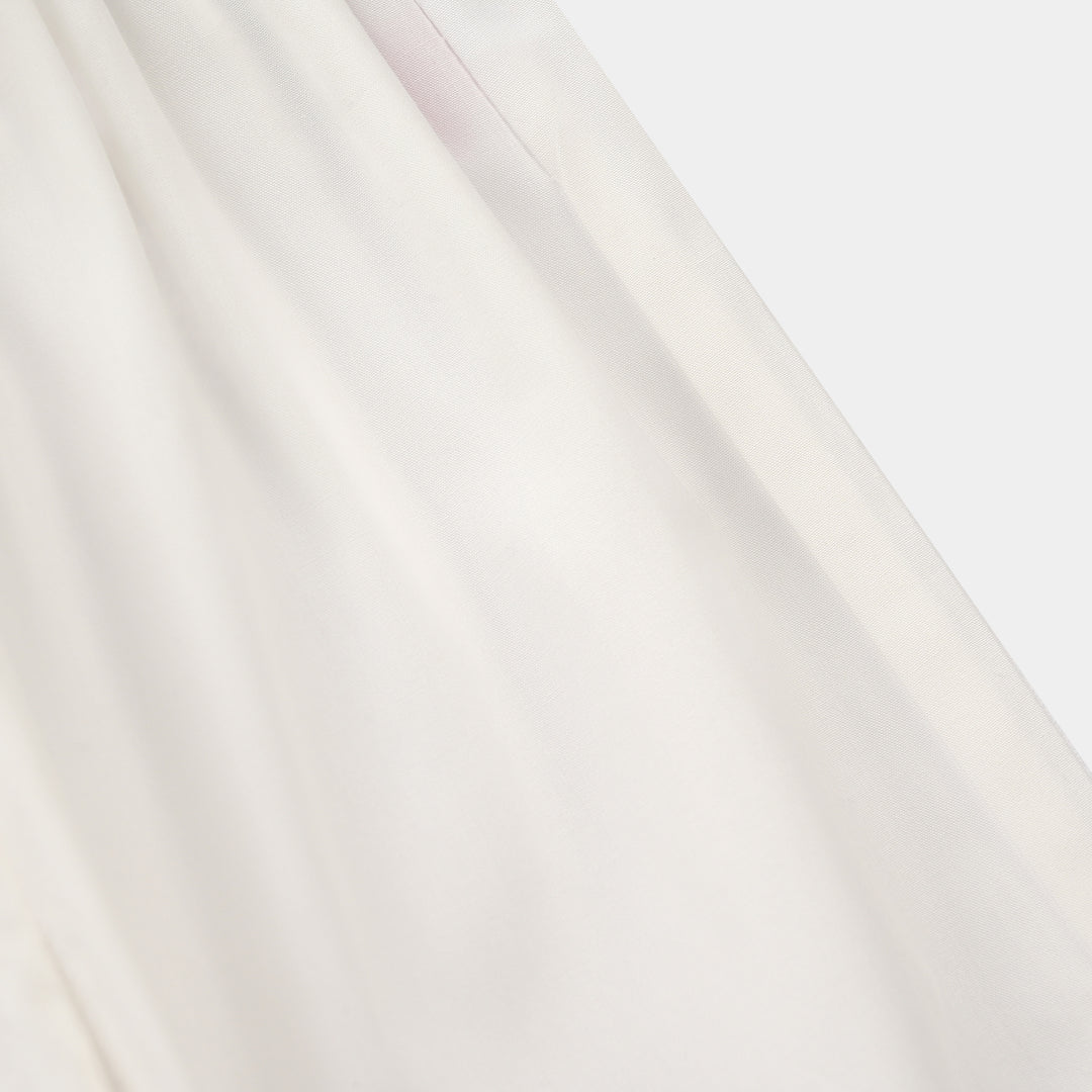 Infant Boys Cotton Pajama Basic-White