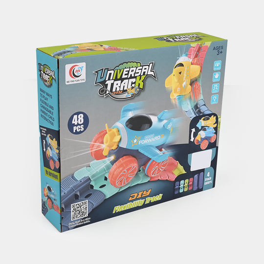 UNIVERSAL TRACK PUZZLE ROLLER COASTER TOY