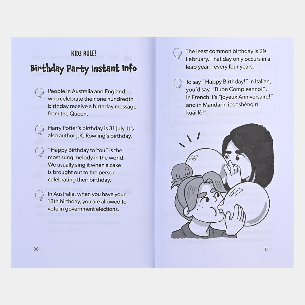 Kids Rules Party Planners Novel